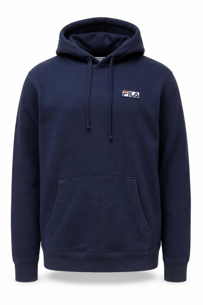 Mens UK Size S FILA Blue Pullover Hoodie