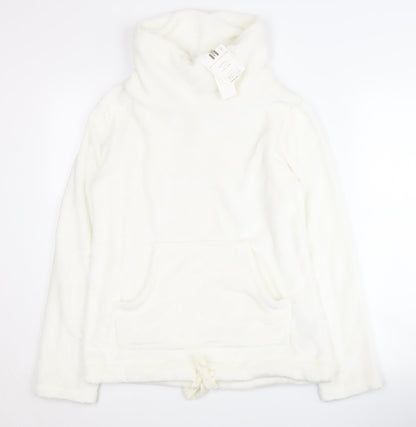 Womens UK Size 8 Fat Face White Pullover Sweatshirt