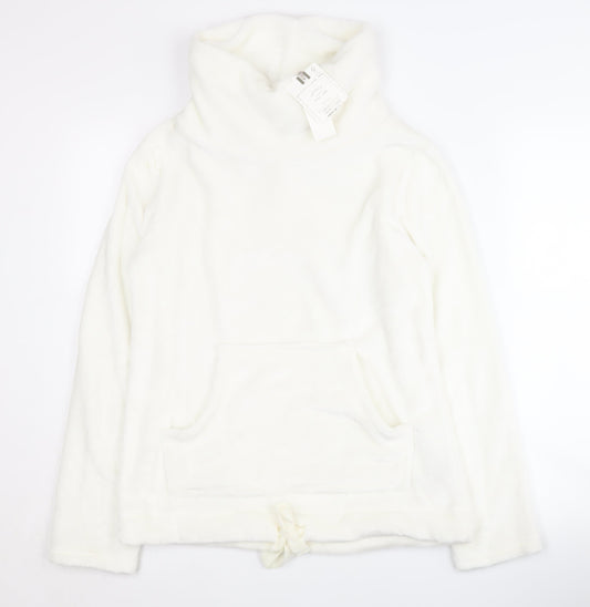 Womens UK Size 8 Fat Face White Pullover Sweatshirt