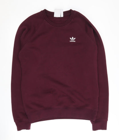 Mens UK Size S adidas Purple Pullover Sweatshirt