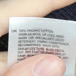 White Stuff Men's Blue 2XL Knit Jacket, Organic Cotton