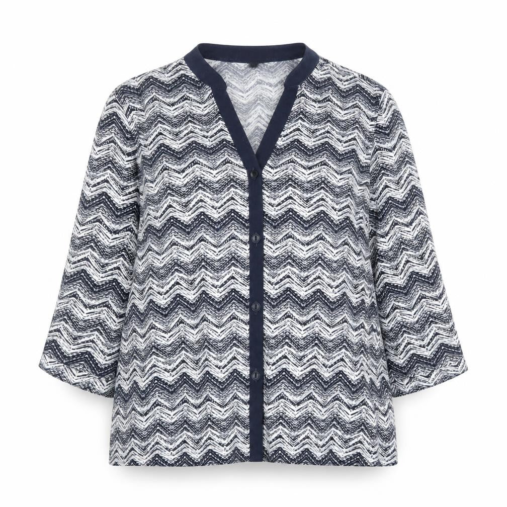 Womens UK Size 14 Eastex Multicoloured Basic Button-Up