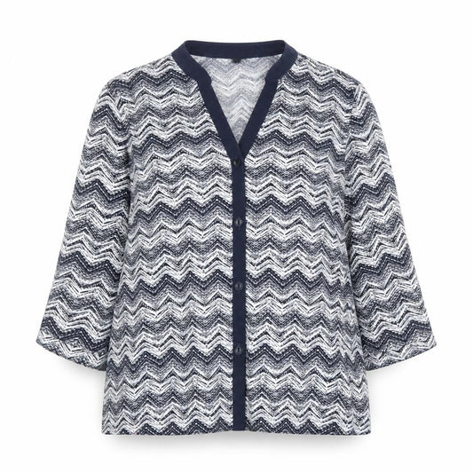 Womens UK Size 14 Eastex Multicoloured Basic Button-Up