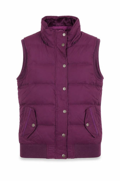 Womens UK Size 12 Fat Face Purple Puffer Jacket