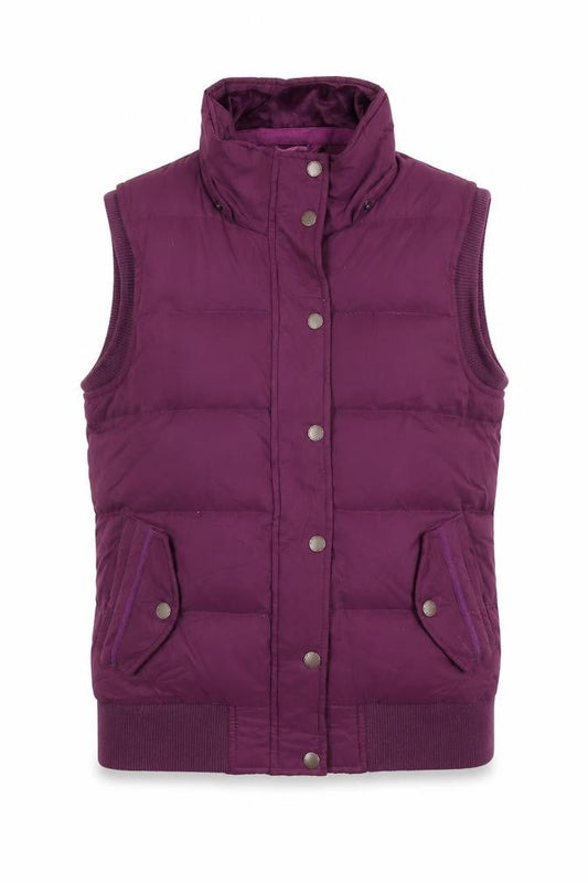 Womens UK Size 12 Fat Face Purple Puffer Jacket