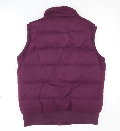 Fat Face Women's Purple Puffer Waistcoat Size 12