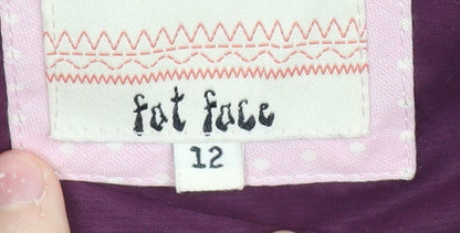 Fat Face Women's Purple Puffer Waistcoat Size 12