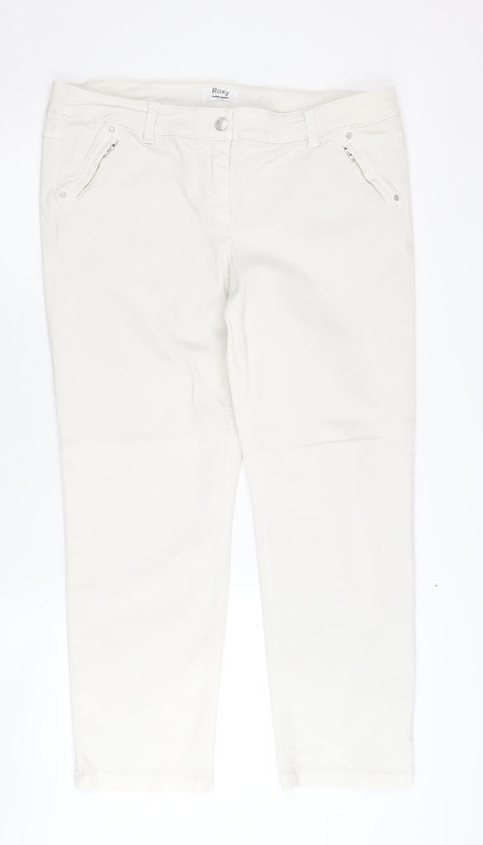 Gerry Weber Women's White Jeans, Size 18, Elegant & Comfortable