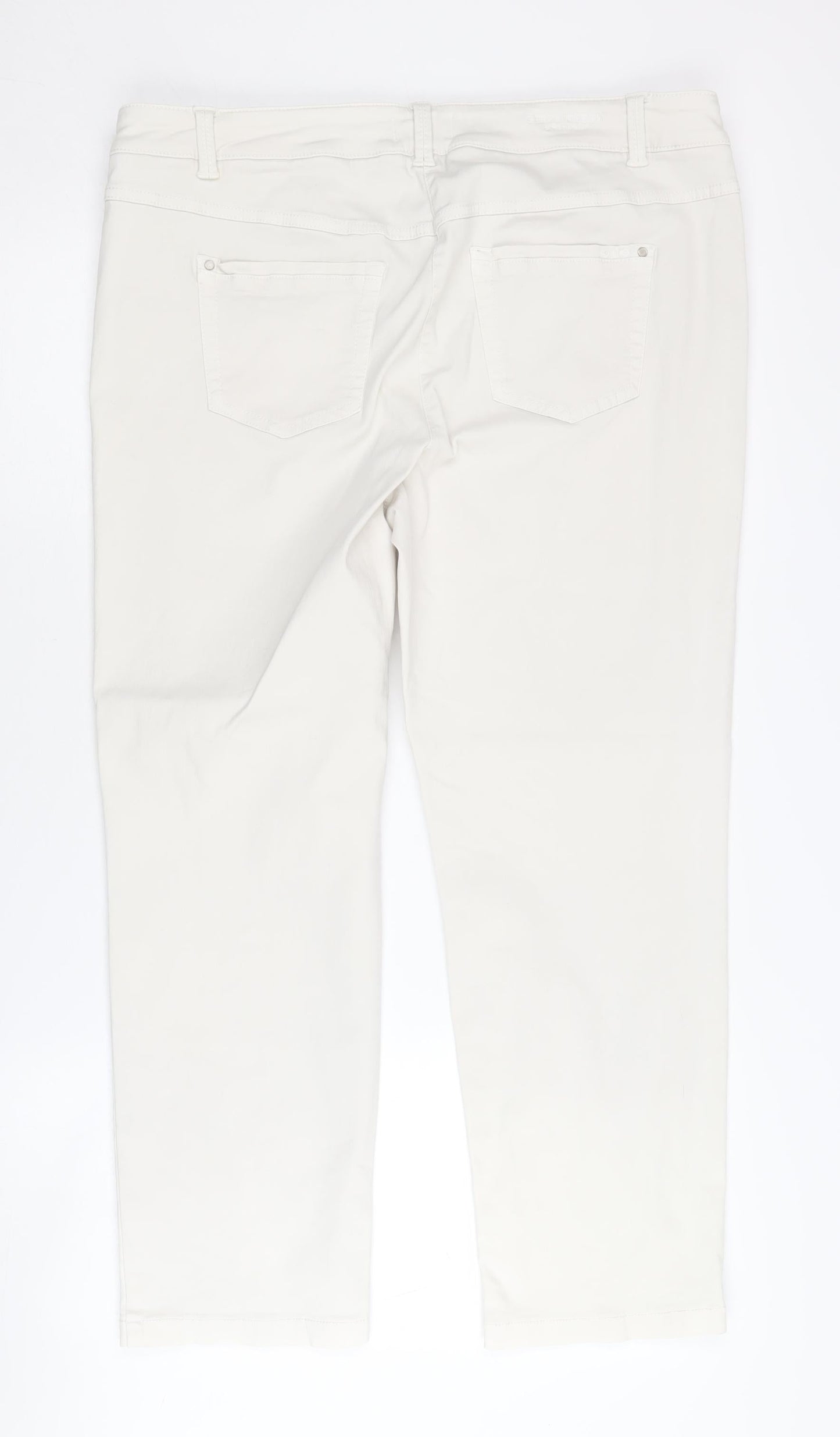 Gerry Weber Women's White Jeans, Size 18, Elegant & Comfortable