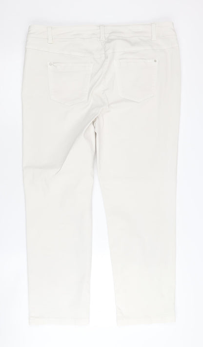 Gerry Weber Women's White Jeans, Size 18, Elegant & Comfortable