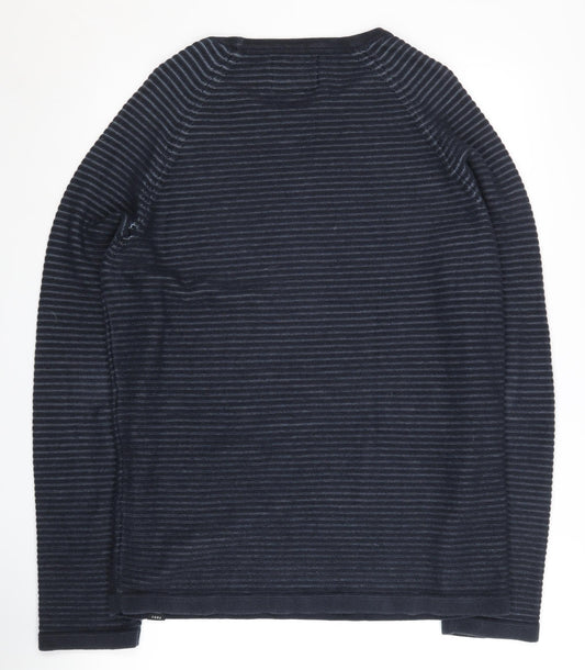 Jack & Jones Men's Blue Crew Neck Pullover - Size L