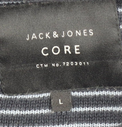 Jack & Jones Men's Blue Crew Neck Pullover - Size L