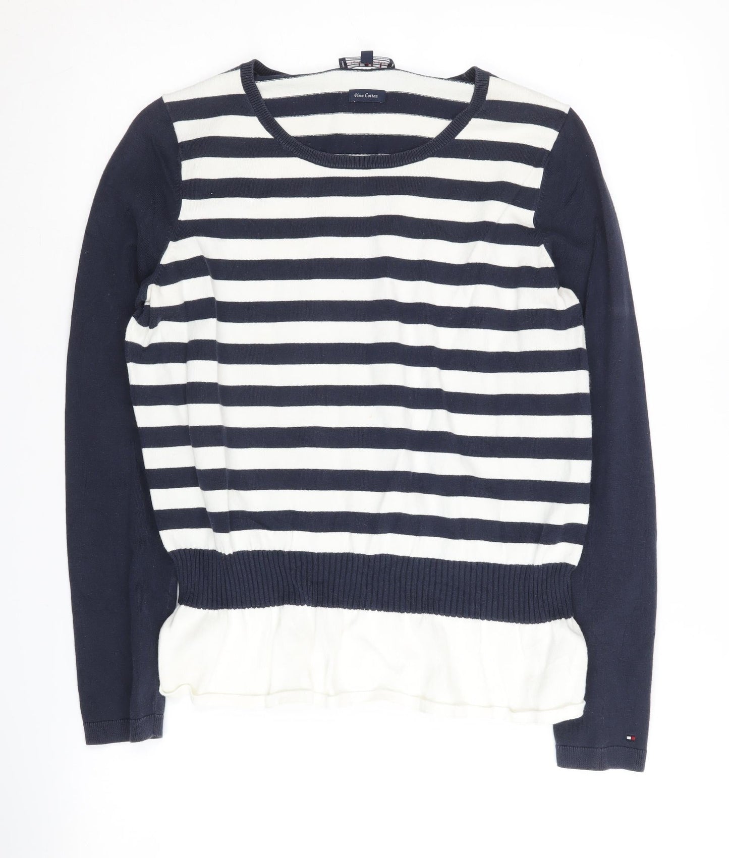 Womens UK Size S Tommy Hilfiger Blue Pullover Jumper