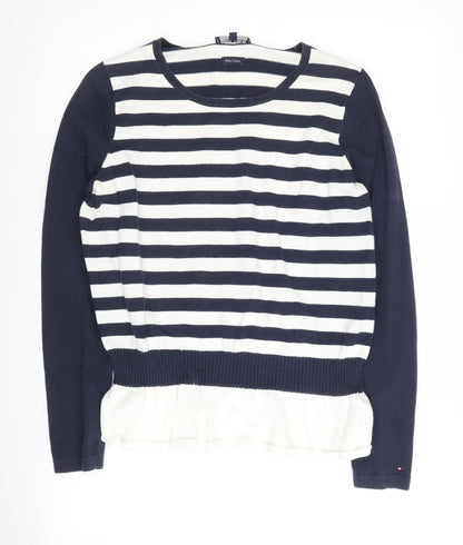 Womens UK Size S Tommy Hilfiger Blue Pullover Jumper