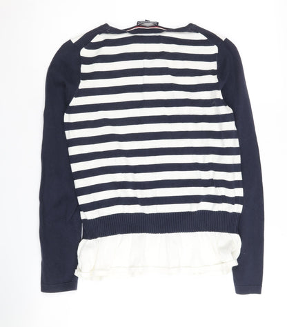 Womens UK Size S Tommy Hilfiger Blue Pullover Jumper