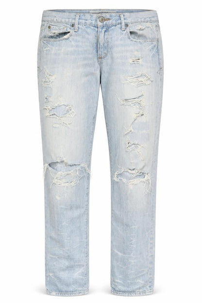 Womens UK Size 4 Abercrombie & Fitch Regular Fit Straight Blue Jeans
