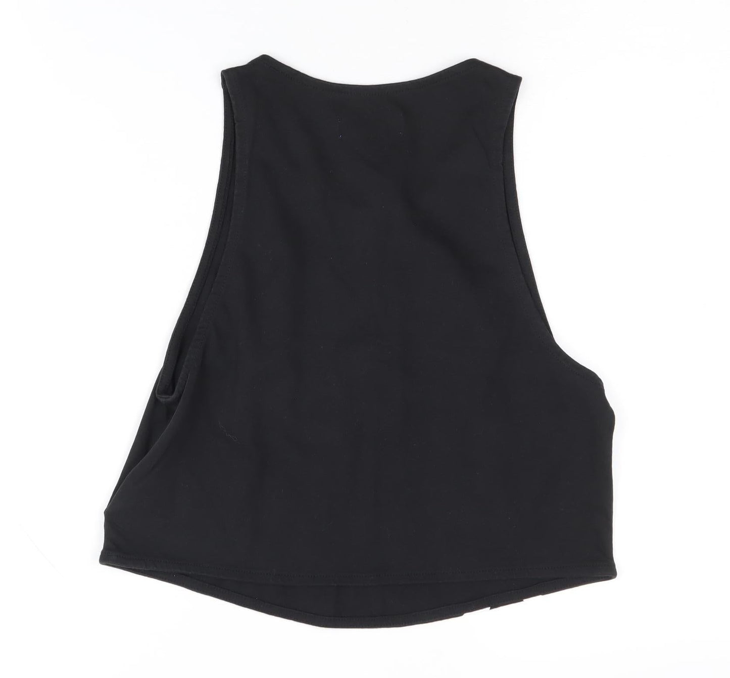 Adidas Women's Black Cropped Tank Top Size 6