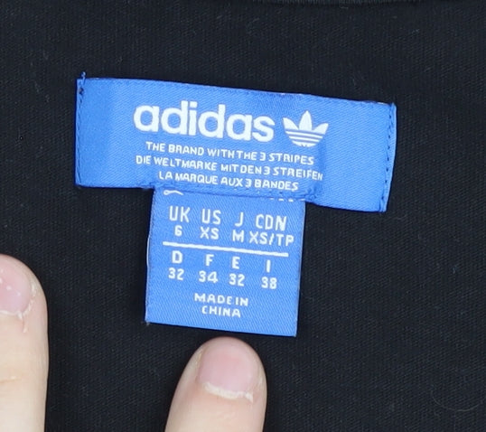 Adidas Women's Black Cropped Tank Top Size 6