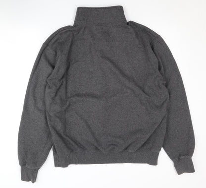 Mens UK Size L Champion Grey 1/4 Zip Sweatshirt