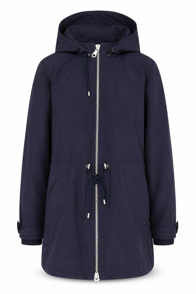 Womens UK Size 8 Jaeger Blue Parka Coat
