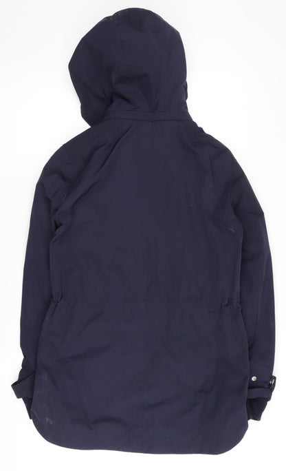 Womens UK Size 8 Jaeger Blue Parka Coat