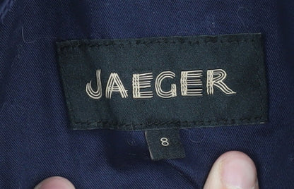Womens UK Size 8 Jaeger Blue Parka Coat