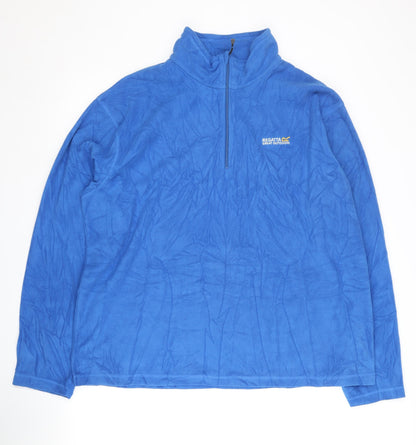 Mens UK Size XL Regatta Blue Half Zip Sweatshirt