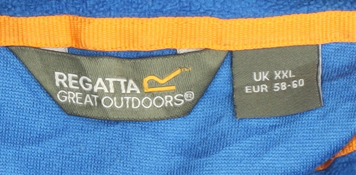 Mens UK Size XL Regatta Blue Half Zip Sweatshirt