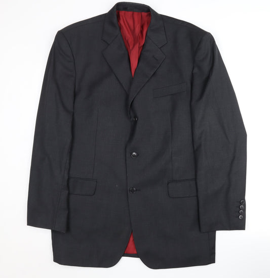 Mens UK Size 40 Berwin & Berwin Regular Grey Suit Jacket