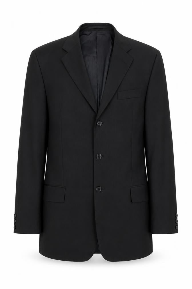 Mens UK Size 40 Pierre Cardin Regular Black Suit Jacket