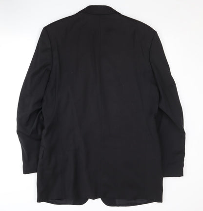 Mens UK Size 40 Pierre Cardin Regular Black Suit Jacket