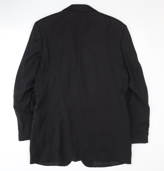 Mens UK Size 40 Pierre Cardin Regular Black Suit Jacket