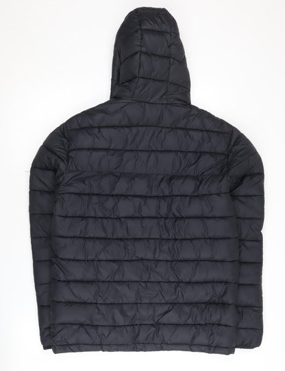 Mens UK Size S Soulcal & Co Black Puffer Jacket