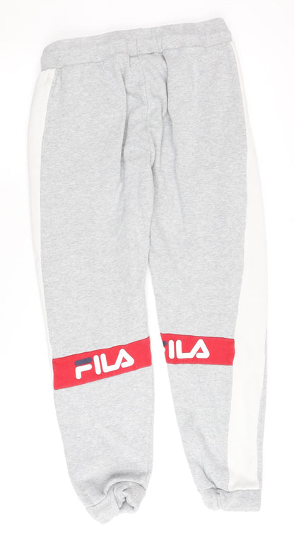 Fila Men's Grey Jogger Trousers S - Activewear