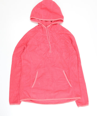 Womens UK Size 2 Mountain Warehouse Pink Pullover Hoodie