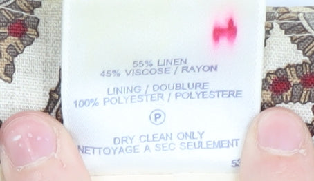 Eastex Women's Multicoloured Paisley Suit Top Size 12