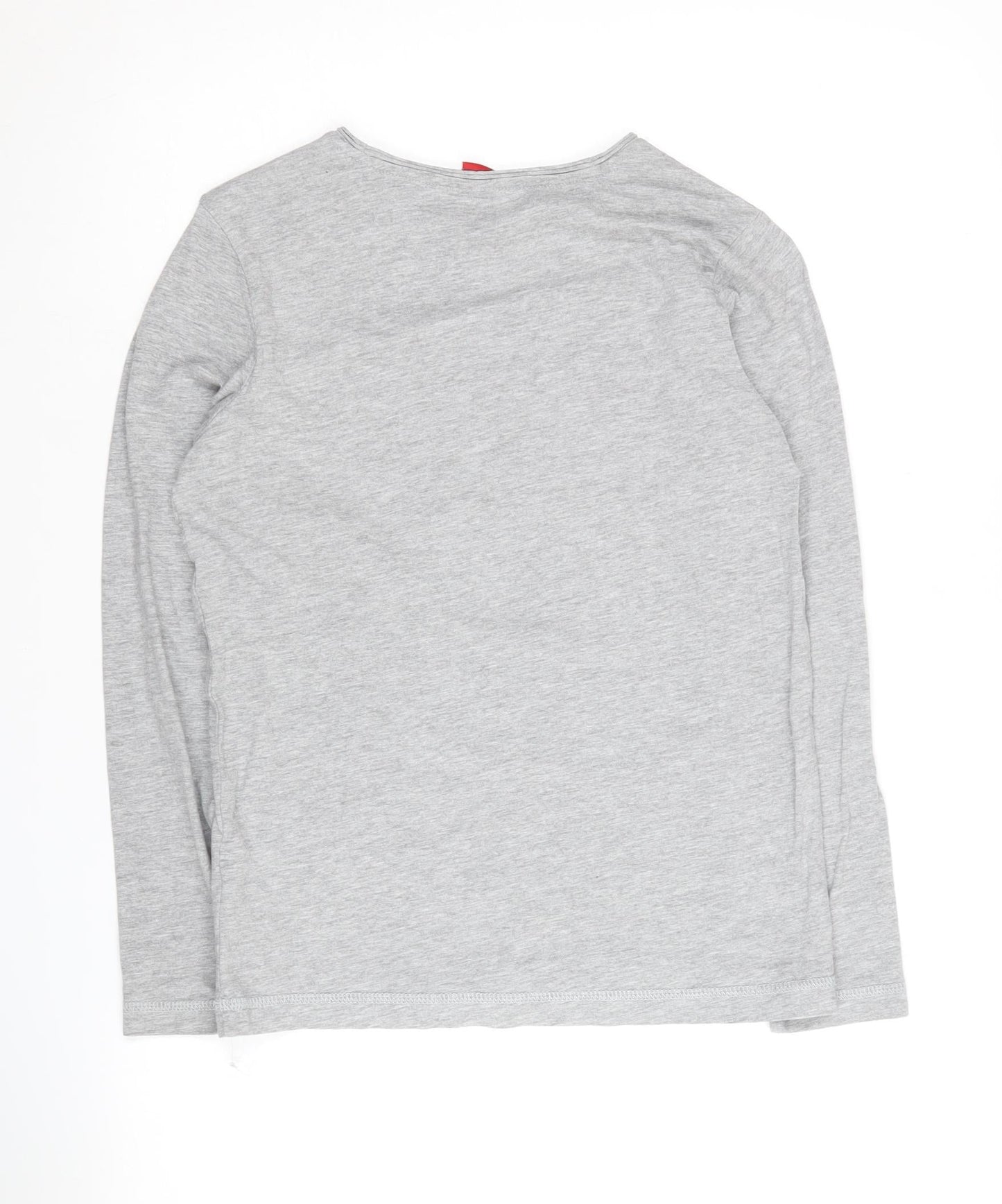 s.Oliver Boys Grey Graphic Print Long Sleeve T-Shirt M