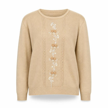 Womens UK Size S Honor Millburn Beige Pullover Jumper