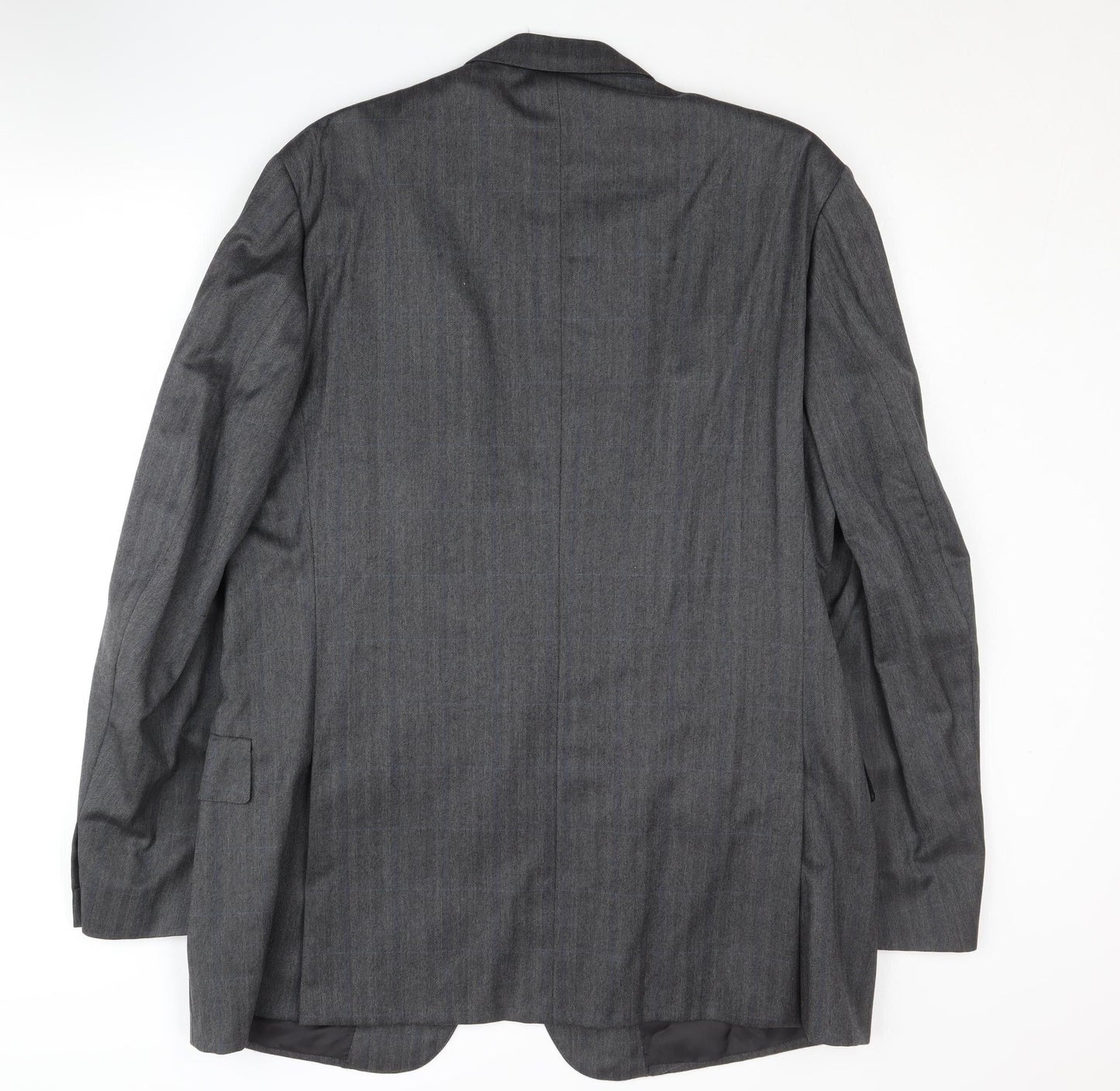 Austin Reed Men's Grey Wool Blazer, Size 44L Formal Attire