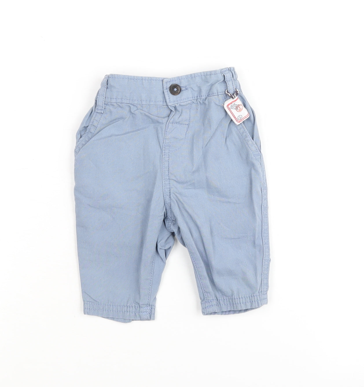 Junior J Unisex Blue Trousers 0-3 Months Casual Cotton