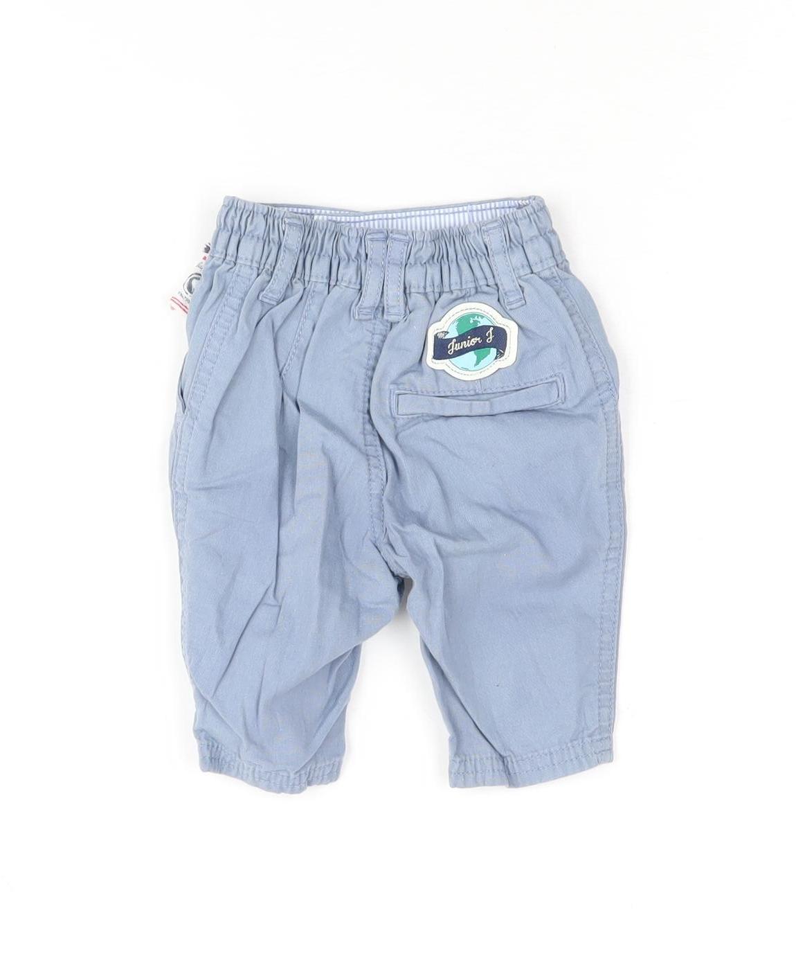 Junior J Unisex Blue Trousers 0-3 Months Casual Cotton