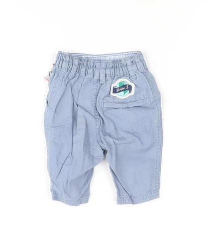 Junior J Unisex Blue Trousers 0-3 Months Casual Cotton