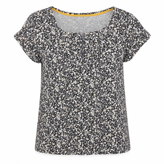 Womens UK Size 16 Animal Black Basic T-Shirt