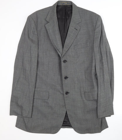 Mens UK Size 44 Dehavilland Regular Grey Suit Jacket