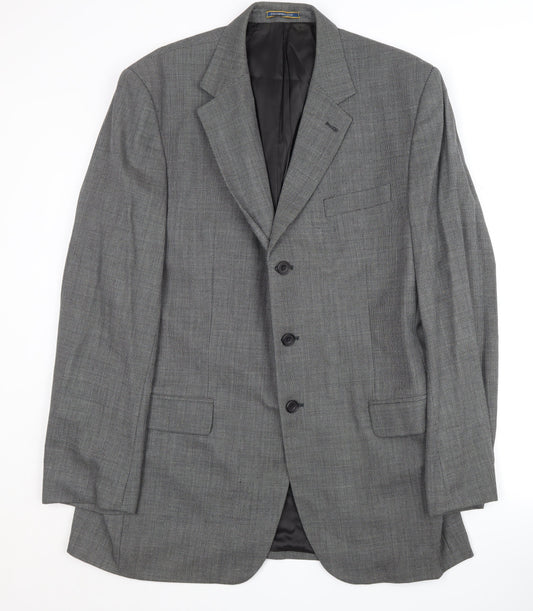 Mens UK Size 44 Dehavilland Regular Grey Suit Jacket