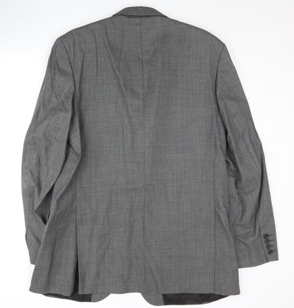 Mens UK Size 44 Dehavilland Regular Grey Suit Jacket