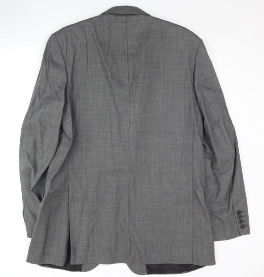 Mens UK Size 44 Dehavilland Regular Grey Suit Jacket