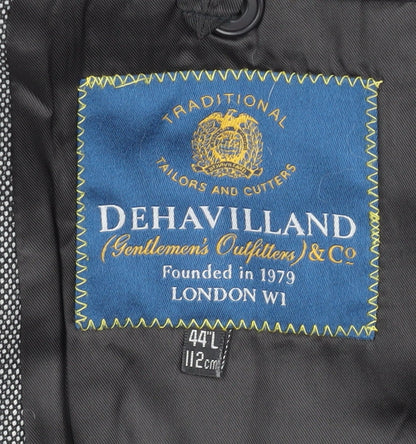 Mens UK Size 44 Dehavilland Regular Grey Suit Jacket