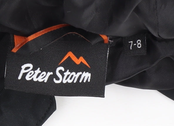 Peter Storm Boys Black Waterproof Parka Jacket 7-8 Years