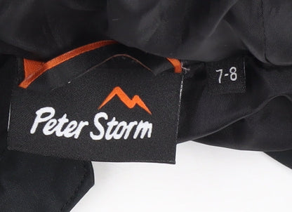 Peter Storm Boys Black Waterproof Parka Jacket 7-8 Years